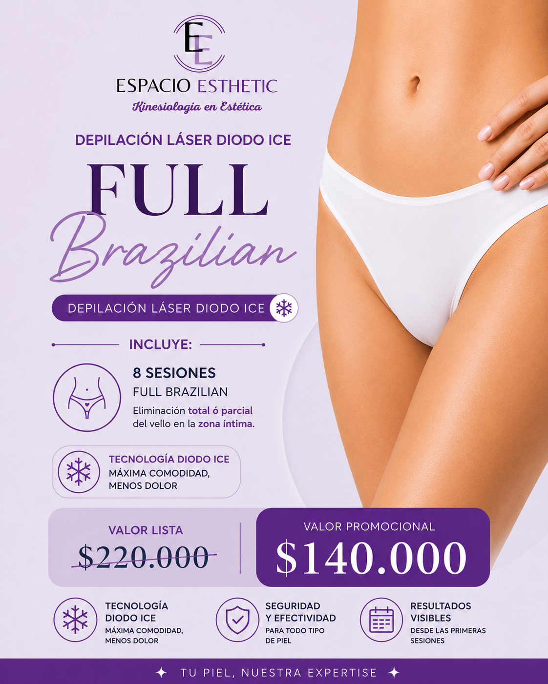 Depilación Láser en Full Brazilian