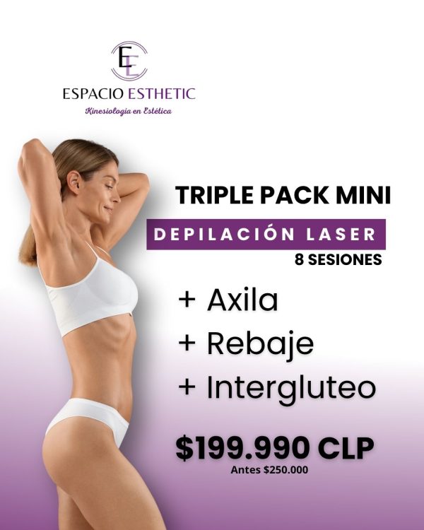 DEPILACIÓN LÁSER DIODO TRIPLE PACK MINI
