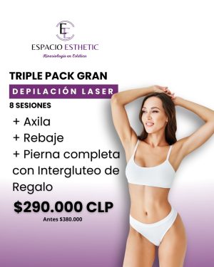 DEPILACIÓN LÁSER DIODO TRIPLE PACK GRAN