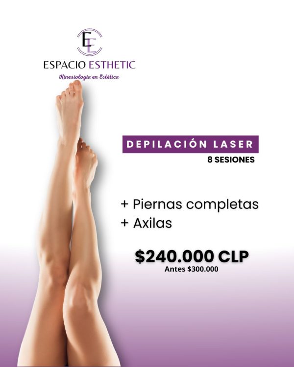 DEPILACIÓN LÁSER PIERNAS COMPLETAS + AXILAS