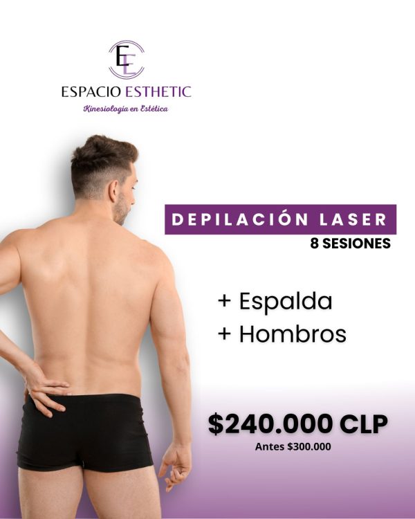 DEPILACIÓN LÁSER ESPALDA COMPLETA + HOMBROS