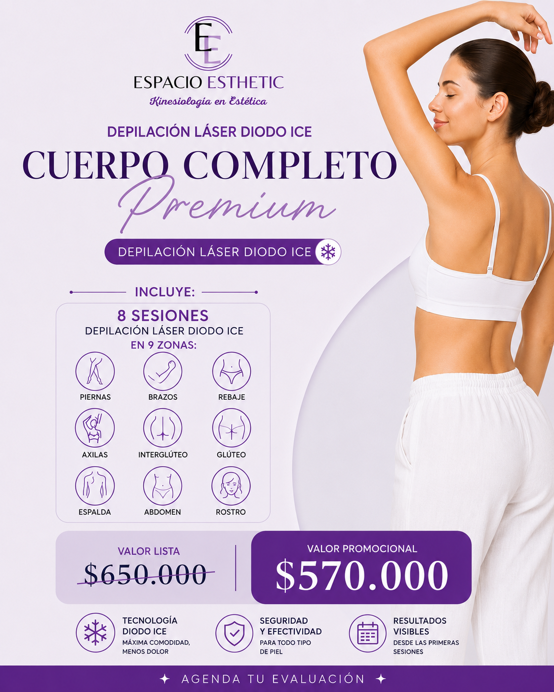 DEPILACIÓN LÁSER CUERPO COMPLETO PREMIUM