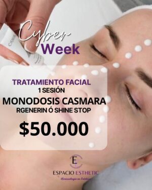 Cyber Week 1 Sesión Monodosis de Casmara (Rgenerin ó Shine Stop)