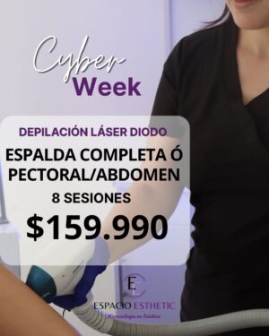 Cyber Week Depilación Espalda Completa ó Pectoral y Abdomen