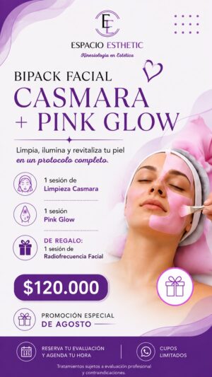 Bipack Facial Casmara + Pink Glow